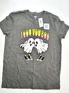 Old Navy Kids T-Shirt NWT Size L 10-12 I Got You Boo Glow in the Dark NWT